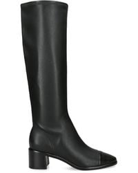 Tory Burch - Leather Knee-High Heeled Boots 55 - Lyst