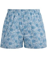 Sunspel - Cotton Printed Boxer Shorts - Lyst