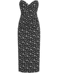 Dolce & Gabbana - Stretch-Silk Charmeuse Floral Midi Dress - Lyst