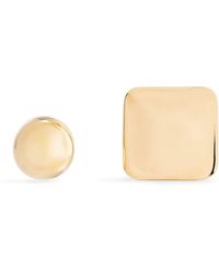 Jacquemus - Les Rond Carre Brass Earrings - Lyst