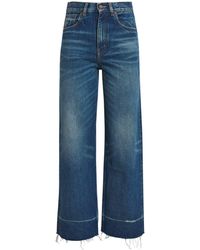 Chloé - Distressed Wide-Leg Jeans - Lyst