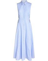 Sandro - Cotton Embellished Shirt Dress - Lyst