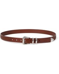 Brunello Cucinelli - Calfskin Metal-Tip Braided Belt - Lyst