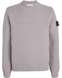 Stone Island - Wool Crew-Neck Sweater - Lyst