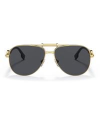 Versace - Metal Ve2236 Pilot Sunglasses - Lyst