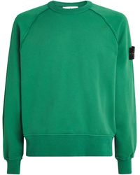 Stone Island - Organic Cotton Raglan-Sleeve Sweatshirt - Lyst