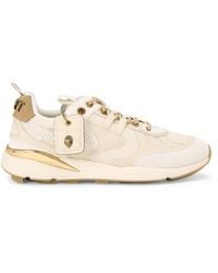 Kurt Geiger - Suede-Trim Runner Low-Top Sneakers - Lyst