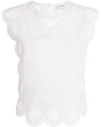 Claudie Pierlot - Broderie Anglaise Blouse - Lyst