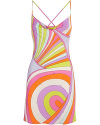 PUCCI - Jersey Iride Mini Dress - Lyst