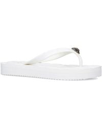 Kurt Geiger - Ladies Kensington Q Two-post Rubber Flip Flops, Size: - Lyst