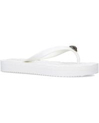 Kurt Geiger - Ladies Kensington Q Two-post Rubber Flip Flops, Size: - Lyst