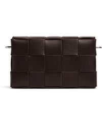 Bottega Veneta - Leather Intreccio Cassette Cross-body Bag - Lyst