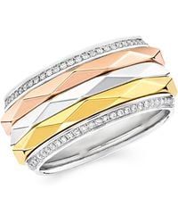 Graff - Gold And Diamond Lg Signature Ring - Lyst