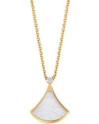 BVLGARI - Diamond And Mother-Of-Pearl Divas' Dream Necklace - Lyst