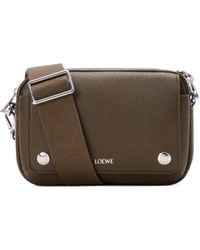 Loewe - Small Leather Pebble Messenger Bag - Lyst