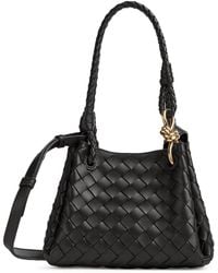 Bottega Veneta - Small Leather Parachute Shoulder Bag - Lyst