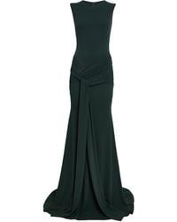 Alex Perry - Crepe Jersey Cut-Out Gown - Lyst