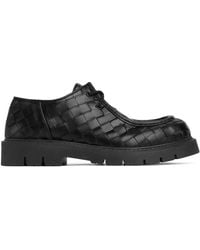Bottega Veneta - Leather Haddock Lace-Up Shoes - Lyst
