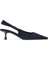 Jimmy Choo - Amel 50 Suede Slingback Pumps - Lyst