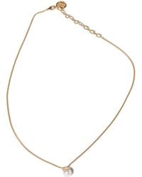 Miu Miu - Pearl-Effect Pendant Necklace - Lyst