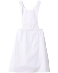 Miu Miu - Cotton Poplin Apron Mini Dress - Lyst