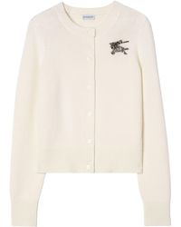 Burberry - Wool-Cashmere Ekd Cardigan - Lyst