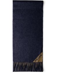Prada - Cashmere Triangle-Jacquard Scarf - Lyst