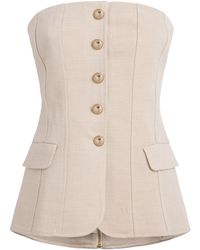Maje - Tailored Bustier Top - Lyst