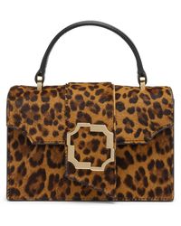 Malone Souliers - Mini Leopard Audrey Top-Handle Bag - Lyst