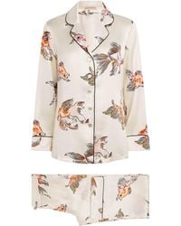 Olivia Von Halle - Silk Lila Cora Pyjama Set - Lyst