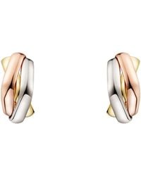 Cartier - Rose And Trinity Box Earrings - Lyst