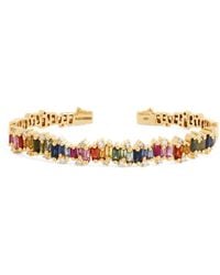 Suzanne Kalan - Diamond And Sapphire Shimmer Audrey Bangle - Lyst