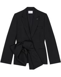 Givenchy - Wool-Mohair Bow-Detail Blazer - Lyst