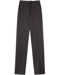Valentino - Stretch-Silk Pleated Trousers - Lyst