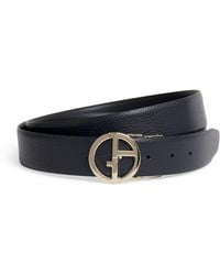 Giorgio Armani - Leather Logo Belt - Lyst