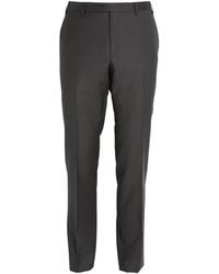 Corneliani - Virgin Wool Slim Tailored Trousers - Lyst