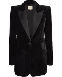 L'Agence - Velvet Sheila Tuxedo Blazer - Lyst