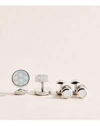 Tateossian - Mother-Of-Pearl Asanoha Cufflinks And Studs Set - Lyst