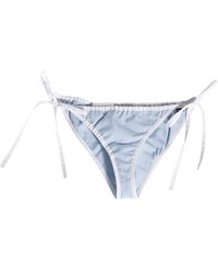 Miu Miu - Cotton Poplin Bikini Briefs - Lyst