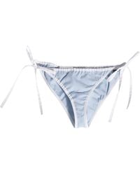 Miu Miu - Cotton Poplin Bikini Briefs - Lyst