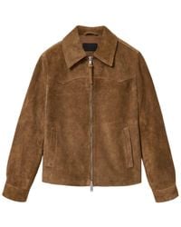 AllSaints - Suede Dellcot Jacket - Lyst