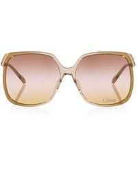 Chloé - Acetate Ch0286S Rectangle Sunglasses - Lyst