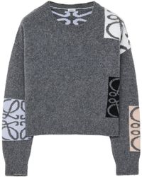 Loewe - Wool-blend Anagram Sweater - Lyst