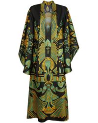 La DoubleJ - Silk Magnifico Midi Dress - Lyst