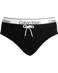 Calvin Klein - Logo Waistband Swim Briefs - Lyst