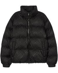 Burberry - Down Check Puffer Jacket - Lyst