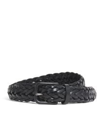 Giorgio Armani - Leather Woven Belt - Lyst