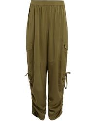 AllSaints - Gathered Kaye Cargo Trousers - Lyst