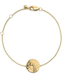 Monica Vinader - Vermeil Aquarius Zodiac Bracelet - Lyst