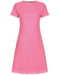 Dolce & Gabbana - Tweed Raschel Mini Dress - Lyst